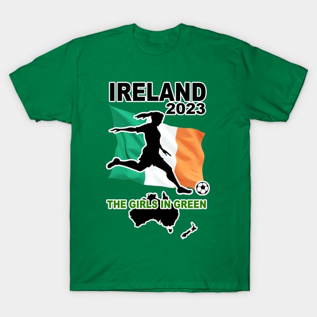 Ireland Irish Womens World Cup Football Soccer Team 2023 T-Shirt by Ireland